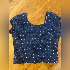 Hollister Blue Crop Top | Size Medium